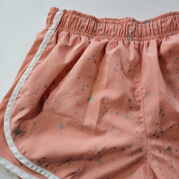 Nike Dri-Fit Lined Running Shorts Women's S Peach Diamond - Picture 2 of 11